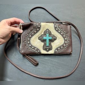 Boot Barn Touled Leather Western Shoulder/Crossbody Bag- Like New